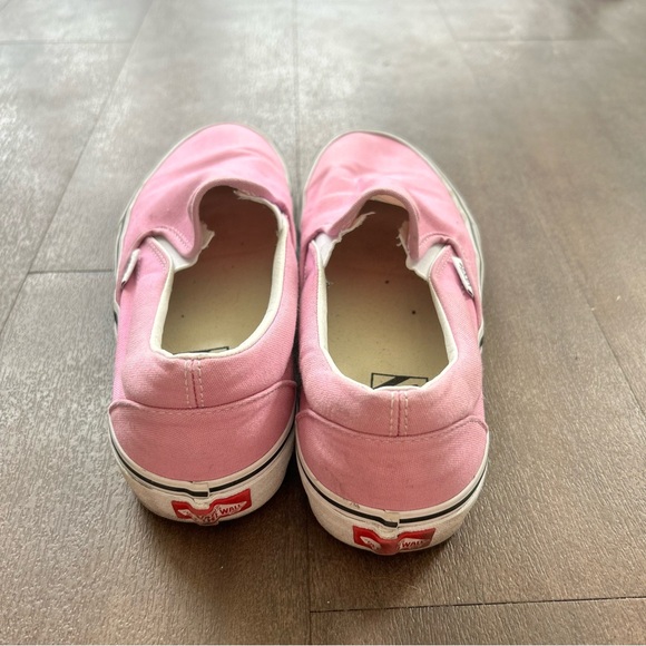 Vans Pink Canvas Slip-On Shoes - Picture 4 of 4